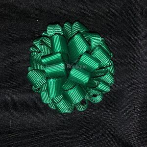 Forest Green  2 1/2" Loopy Bow   4B2587  Handmade NWT Boutique